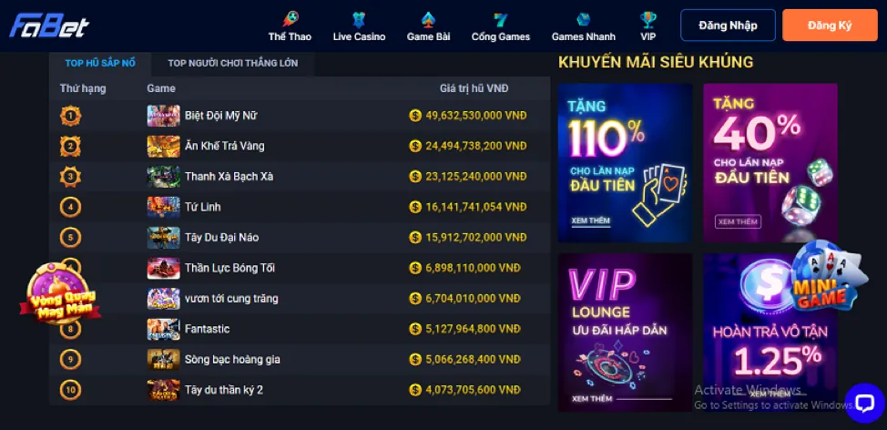 Trò chơi nổ hũ Thần Tài Đến tại 23win1
